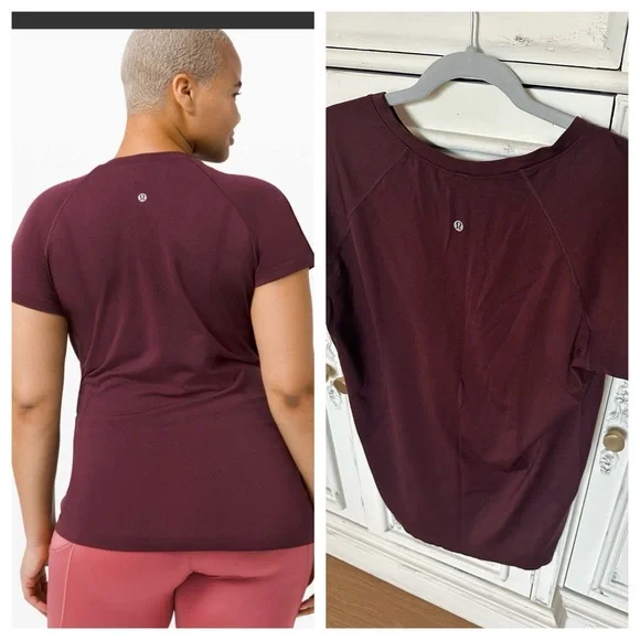 Lululemon Swiftly Tech Short Sleeve in
Cassis Maroon color size 16 - Picture 2 of 10